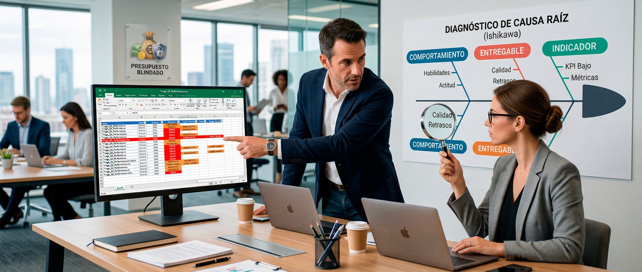 DNC estratégica: pasar de pedir un curso de Excel a diagnosticar causa raíz con comportamiento, entregable e indicador.